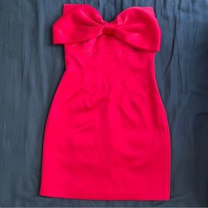 HOT PINK PARIS HILTON INSPIRED BOW DRESS